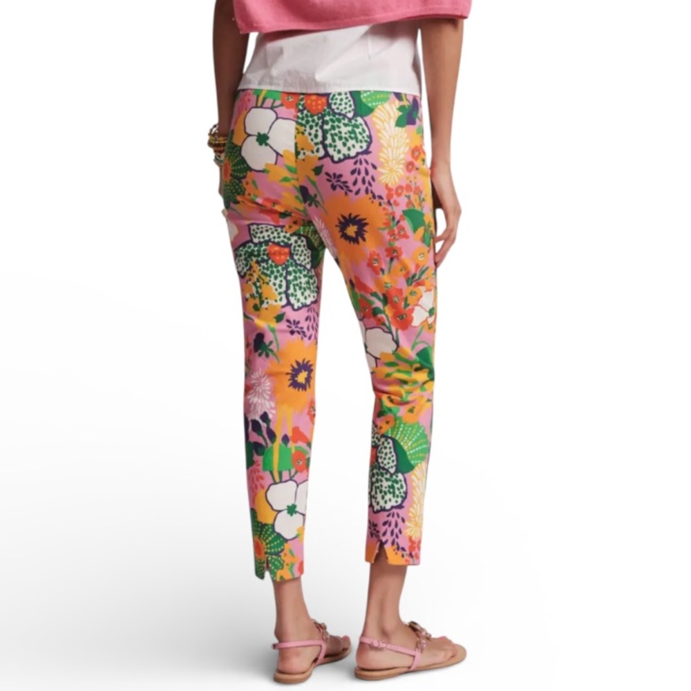 FRANCES VALENTINE Lucy Pant in Pink/Multi Botanical Bash sz 16 - Picture 3 of 8